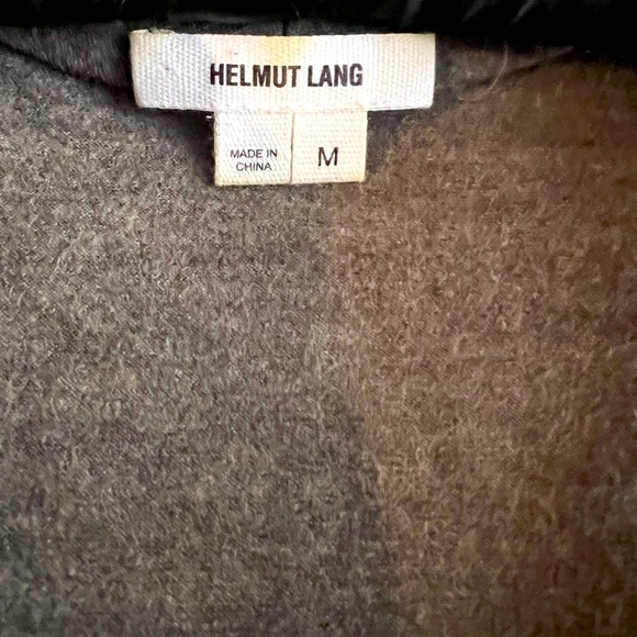 EUC Helmet Lang wool sheath asymmetrical dress medium sleeveless cowlneck - Picture 5 of 6